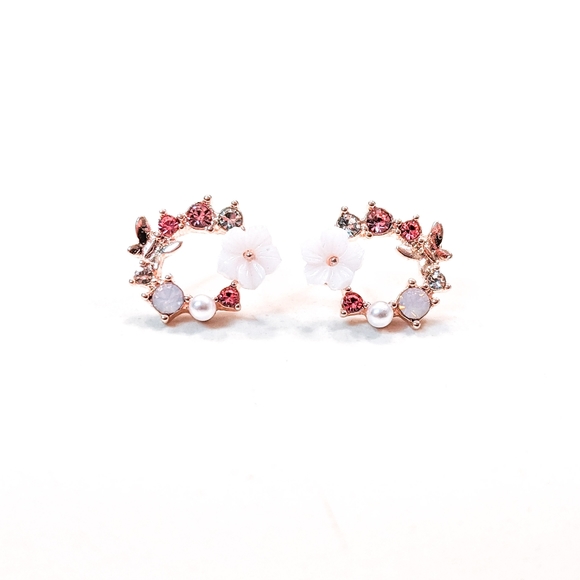 Tiny 14k Gold Rose Gold or Silver Earrings - Picture 4 of 6